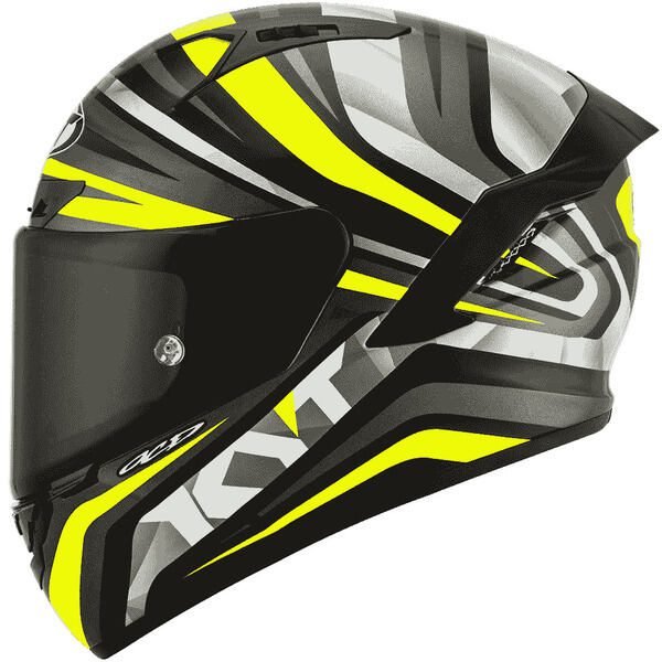 KYT NX Race (Carbon Kevlar) Mood Yellow Fluo