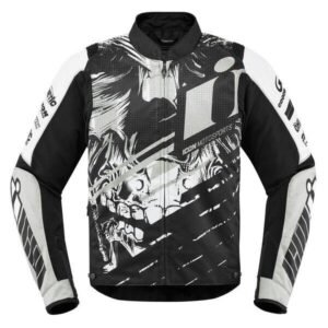 ICON Overlord Stim White CE D30® Riding Jacket
