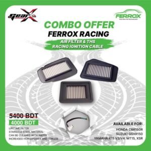 (Race Combination) Ferrox Racing Air Filter + THS Ignition Cable
