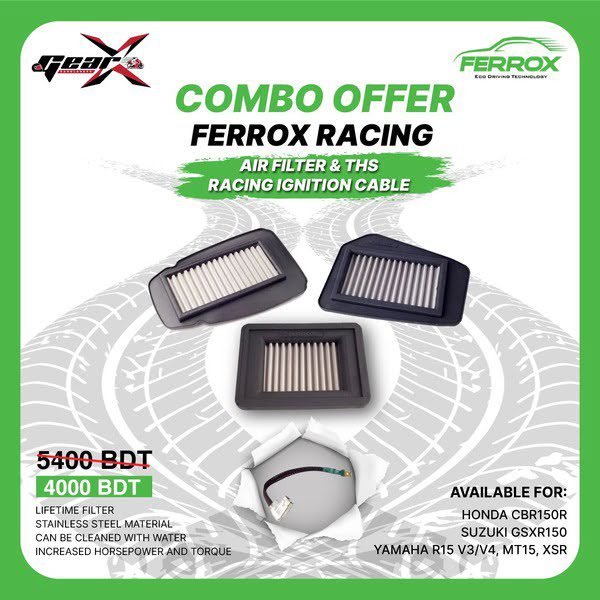 Ferrox THS (Race Combination) Ferrox Racing Air Filter + THS Ignition Cable