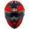 KYT Falcon FR Matt Black Red Fluo