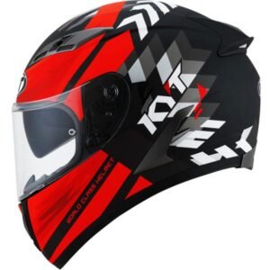 KYT Falcon Matt Black Red Fluo KYT Falcon FR Matt Black Red Fluo