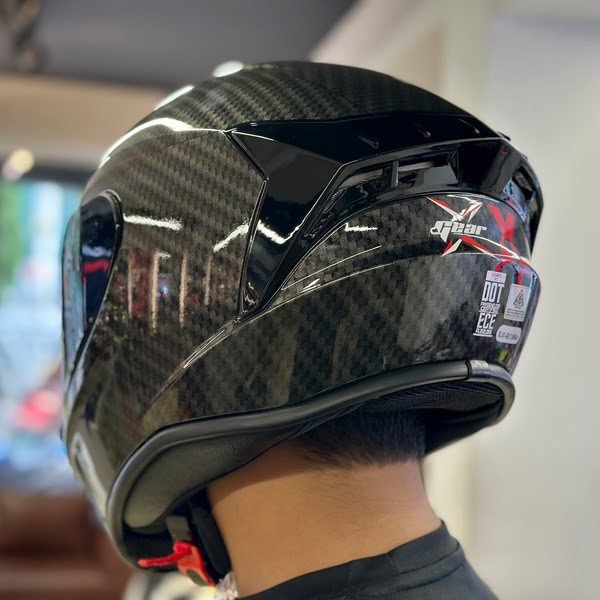 X Helmet- X1 Carbon Graphics (Free Black Visor+Key Ring)