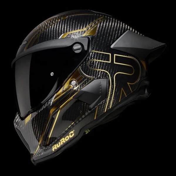 RuRoc Atlas 4 Track Titan Gold 3 RuRoc Atlas 4.0 Track Carbon- Titan Gold (Free Black Visor & Pinlock Lens)