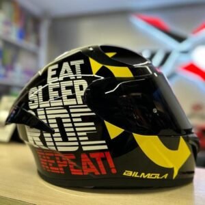 BILMOLA - Eat Sleep Ride Repeat (Built in Black Visor)