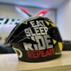Bilmola Eat Sleep Ride Repeat 2 BILMOLA - Eat Sleep Ride Repeat (Built in Black Visor)