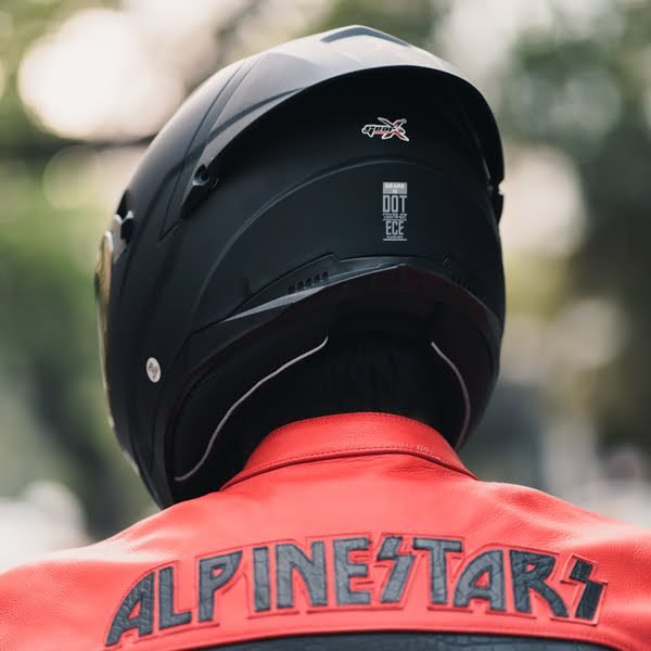 X2 Helmet 4 GearX X2- Matt Black (Free Smoke Visor & Spoiler)