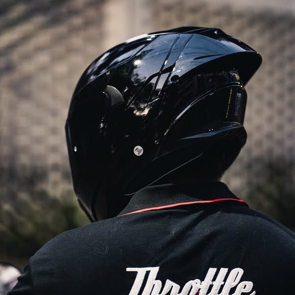 X2 Helmet Jet Black GearX X2 - Jet Black (Free Smoke Visor & Spoiler)