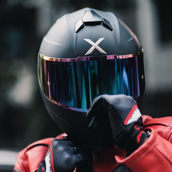 X2 Helmet GearX X2- Matt Black (Free Smoke Visor & Spoiler)