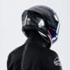 R1SV Abstract Blue 2 X Helmet R1SV - Abstract Blue (Clear & Black Visor Included)