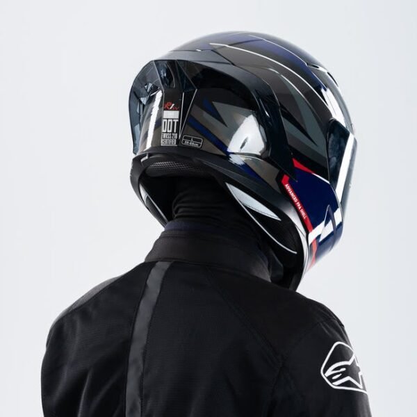 R1SV Abstract Blue 2 X Helmet R1SV - Abstract Blue (Clear & Black Visor Included)