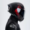 R1SV Blazing Red 3 X Helmet R1SV - Blazing Red (Clear & Black Visor Included)