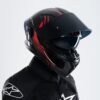 R1SV Blazing Red 4 X Helmet R1SV - Blazing Red (Clear & Black Visor Included)