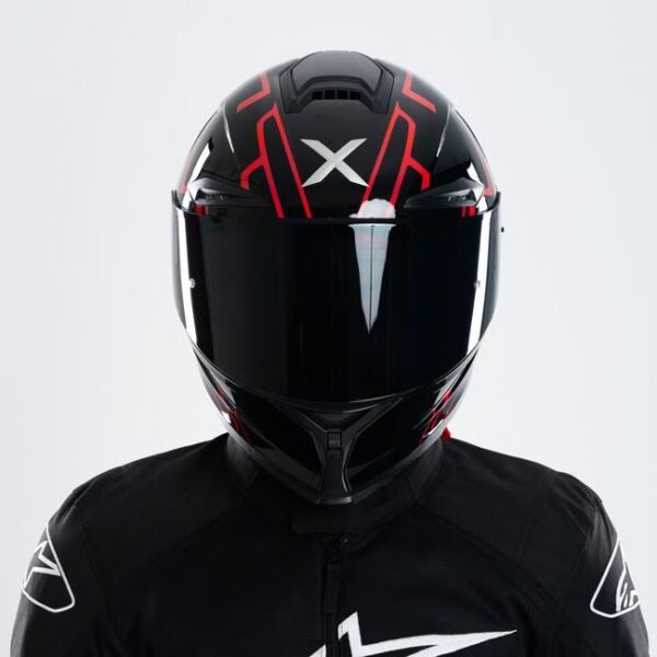 R1SV Blazing Red X Helmet R1SV - Blazing Red (Clear & Black Visor Included)