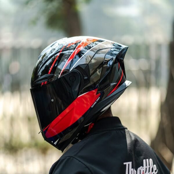 R1SV Abstract Red 3 X Helmet R1SV - Abstract Red (Clear & Black Visor Included)