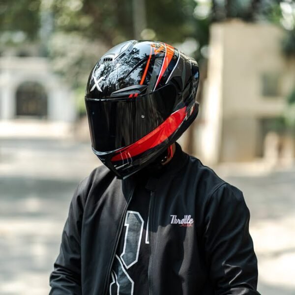 R1SV Abstract Red X Helmet R1SV - Abstract Red (Clear & Black Visor Included)