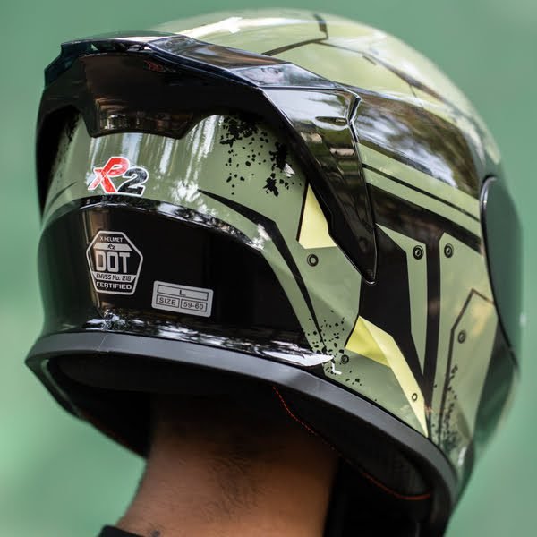 R2 Helmet Combat Camo 3 GearX R2 - Combat Camo (Double Spoiler)