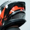 R2 Helmet Phantom Red 3 GearX R2 - Phantom Red (Double Spoiler)