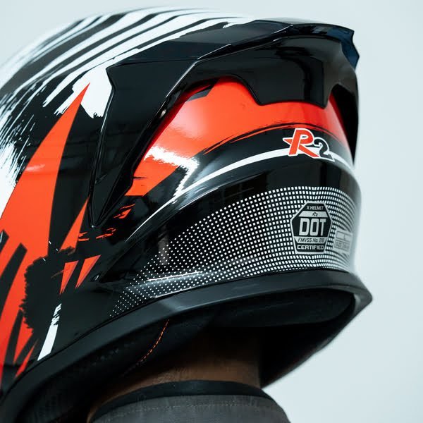 R2 Helmet Phantom Red 3 GearX R2 - Phantom Red (Double Spoiler)