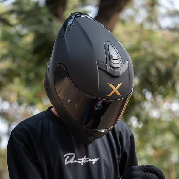 R2 helmet Matt Black GearX R2 - Matt Black (Double Spoiler)