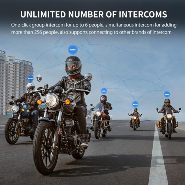 Freedconn FX Plus Bluetooth Intercom (Mesh|Sony Speaker|16 Riders)