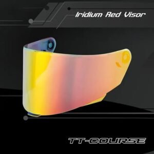 KYT TT Course Iridium Red Visor KYT TT Course - Iridium Red Visor
