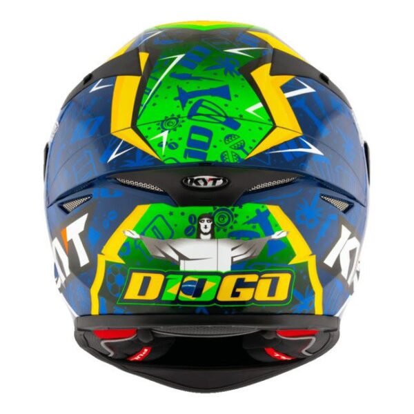 KYT TT Revo -  Diogo Moreira Licensed Graphics (Free Smoke Visor & Spoiler Extension)