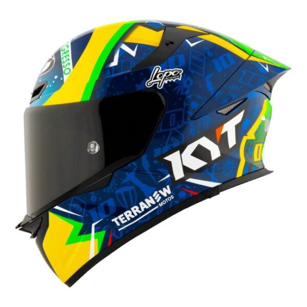 KYT TT Revo -  Diogo Moreira Licensed Graphics (Free Smoke Visor & Spoiler Extension)