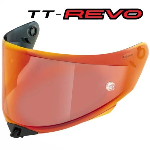 KYT TT Revo - Iridium Red Visor