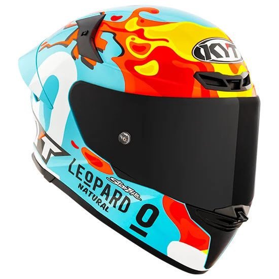 KYT TT Revo Leopard KYT TT Revo - Leopard Aragon Licensed Graphics (Free Smoke Visor & Spoiler Extension)