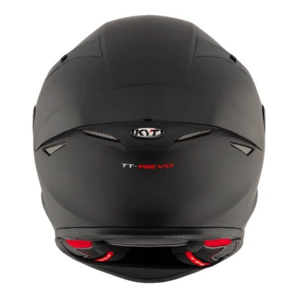 KYT TT Revo Matt Black 2 KYT TT Revo - Matt Black (Free Smoke Visor & Spoiler Extension)