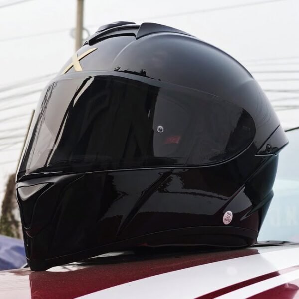 GearX X1GT- Glossy Black (ECE22.06| ARMOR Shell| HEXAFORM Padding)